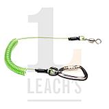 Deluxe Green Tool Safety Rope with Extra Heavy Duty Swivel Twistlock Carabina and Heavy Duty Swivel / Зеленый шнур держатель инструментов класса люкс, фото 2