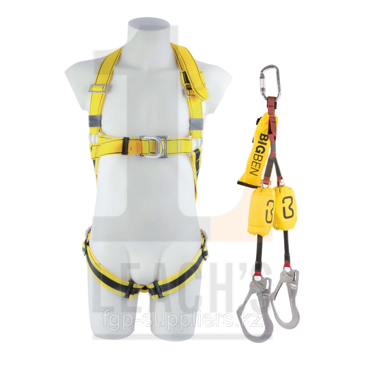 BIG BEN Deluxe Comfort Harness c/w 2m Twin Retractable Lanyard / BIG BEN Страховочная привязь класса люкс в/к 2м двойной втяжной строп - фото 2 - id-p65537743