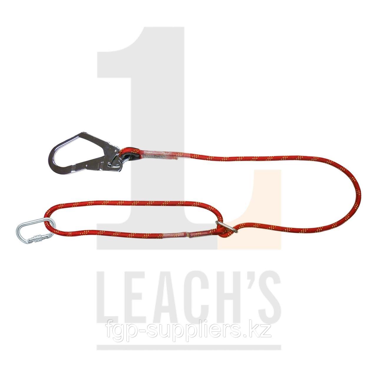 BIG BEN Adjustable Rope Restraint Lanyard c/w Scaffhook and Carabina / BIG BEN регулируемый веревочный страховочный строп в/к сонтажный карабин и