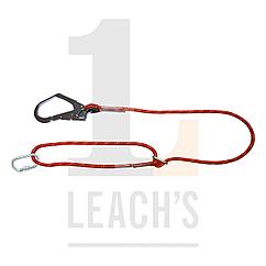 BIG BEN Adjustable Rope Restraint Lanyard c/w Scaffhook and Carabina / BIG BEN регулируемый веревочный страховочный строп в/к сонтажный карабин и
