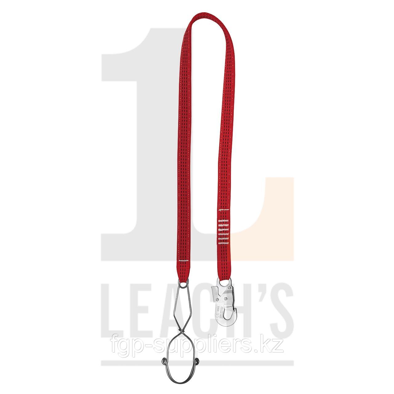 BIG BEN Webbing Restraint Lanyard with 1x Carabina & 1x Anchorage Hook / BIG BEN Ленточный страховочный строп с карабином овал и трубным карабином