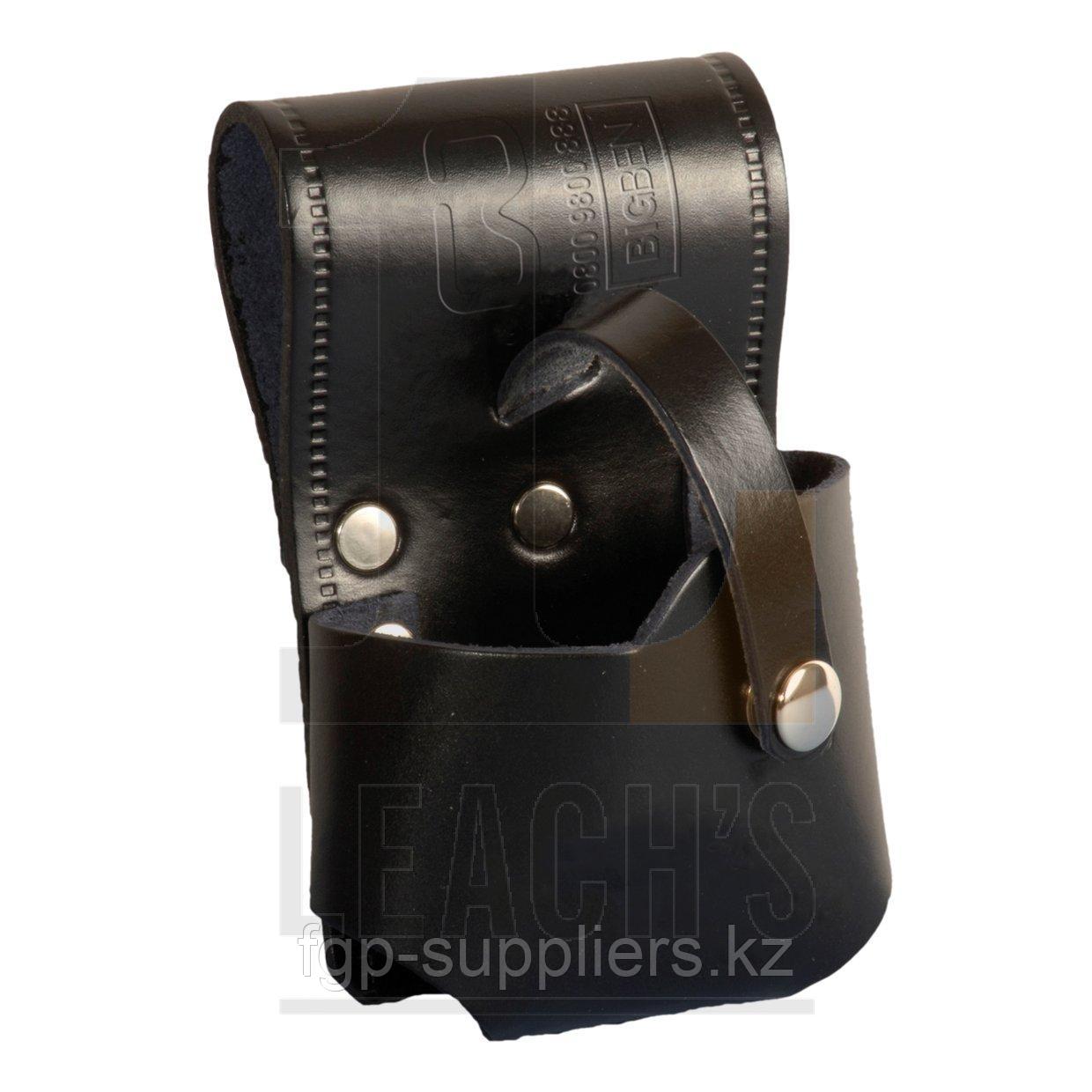 BIG BEN 5m Tape Holder with Stud Fastener - Black Leather / BIG BEN 5м кобура для рулетки с застежкой-шпилькой - черная кожа