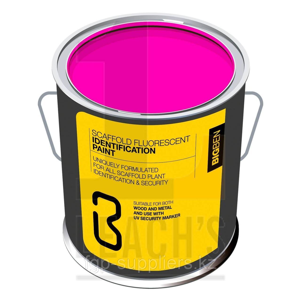 BIG BEN Scaffold Security Identification Fluorescent Paint 5L - Choose your colour / BIG BEN Флуорисцентная краска 5л для разметки строительных лесов - фото 5 - id-p65537898