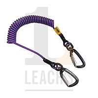 2m Tool Safety Rope with Swivel Twistlock Carabina each end / 2м Шнур держатель инструментов с карабиновым крючком на муфте с обеих сторон