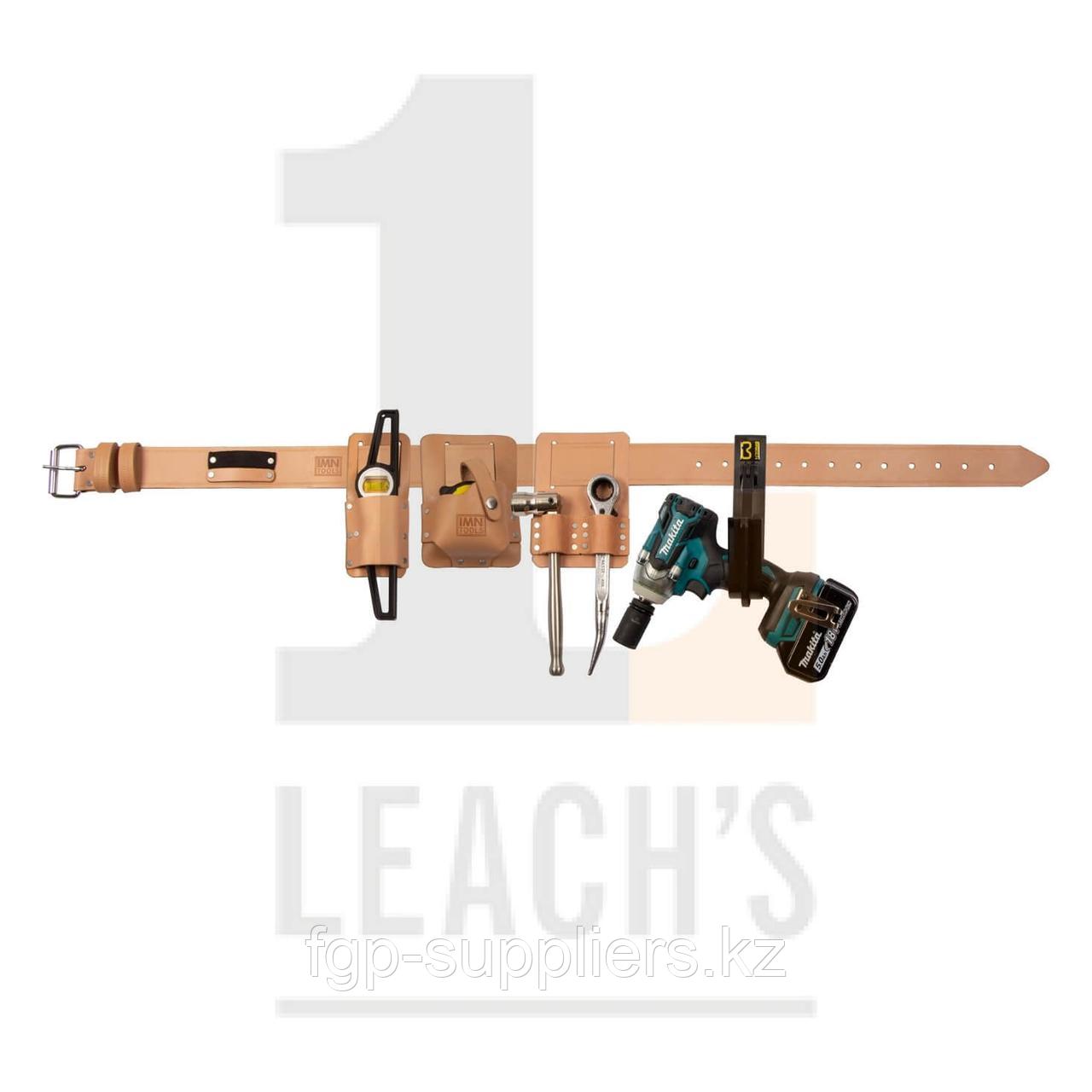 IMN Contractors Leather Tool & Belt Set c/w Gorilla Safety Hook & Makita Impact Wrench / IMN кожаный комплект инструментов на ремень в/к крюк - фото 2 - id-p65537994