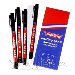 Edding 141F Marker Pen Black Fine Point 1mm for Scafftags / Edding 141F Черный маркер с тонким пером в 1мм для Scafftag