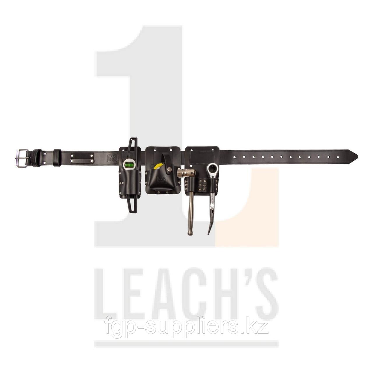 IMN Contractors Leather Tool & Belt Set - Black / IMN кожаный комплект инструментов на ремень - черный - фото 2 - id-p65538039