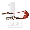 Tool Safety Rope with 2x attachment clip for Tools up to 3kg, Red / Шнур держатель инструментов с 2х соединительными зажимами для инструментов до  кг,, фото 2