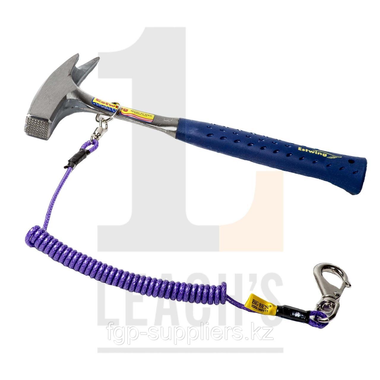 Estwing Hammer with Podger Claw - Vinyl Handle, Milled Face c/w HD Tool Safety Rope / Estwing Кровельный молоток с когтем - виниловая рукоять с