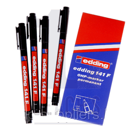 Edding 141F Marker Pen Black Fine Point 1mm for Scafftags / Edding 141F Черный маркер с тонким пером в 1мм для Scafftag - фото 1 - id-p65538226