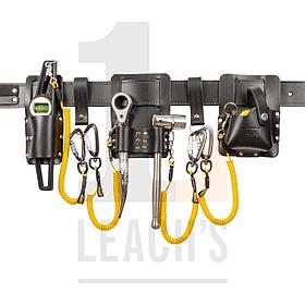 IMN Contractors Leather Tethered Tool & Belt Set - Black / IMN кожаный комплект инструментов на страховочном ремешке - черный