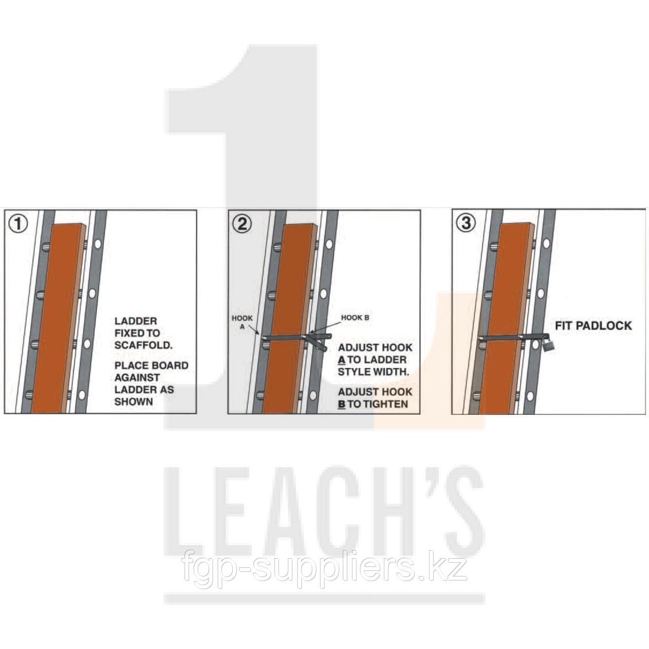 Leach's Crilly Ladder Lock c/w Padlock / Leach's Crilly Блокирующее устройство стремянка в/к замок - фото 3 - id-p65538287