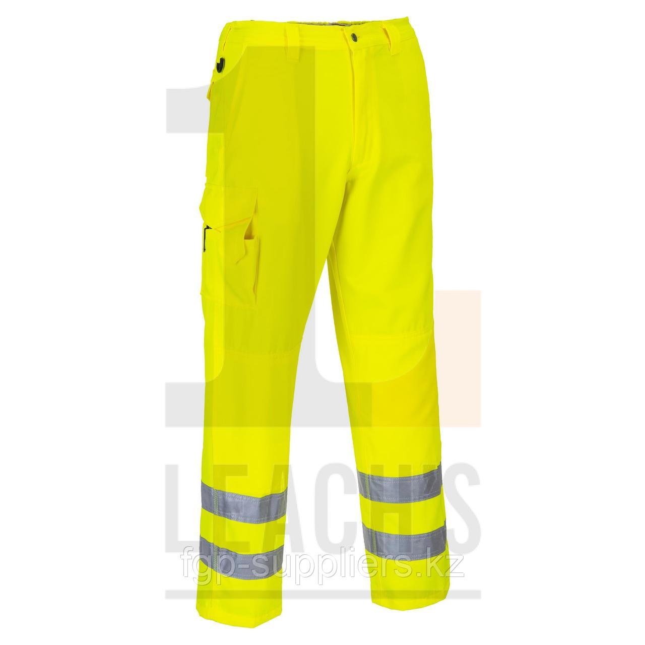 Hi-Vis Poly Cotton Cargo Trousers, Yellow / Желтые сигнальные брюки из поликоттона - фото 1 - id-p65538309
