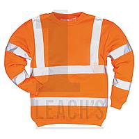 Hi Vis Railtrack Sweatshirt / Jumper Orange / Railtrack Оранжевая сигнальная толстовка / джемпер