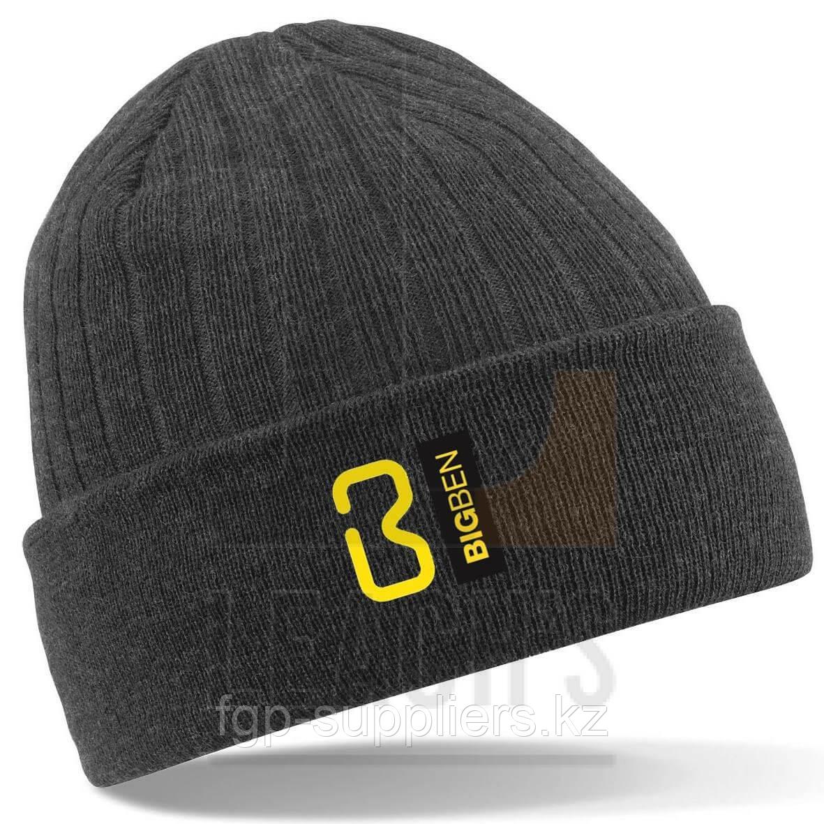 BIG BEN Thinsulate Beanie Hat - Black / BIG BEN вязаная шапочка - черная - фото 2 - id-p65538403