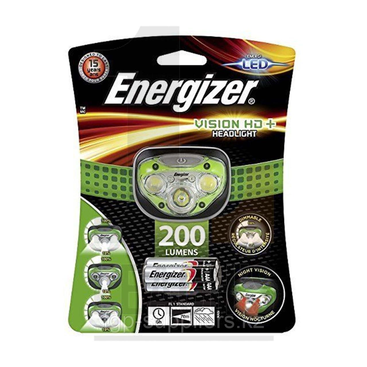 Energizer Vision HD+ 4 Mode 200 Lumens LED Headlight / Energizer Vision HD+ 4 Mode 200 Налобный LED фонарь - фото 1 - id-p65538421