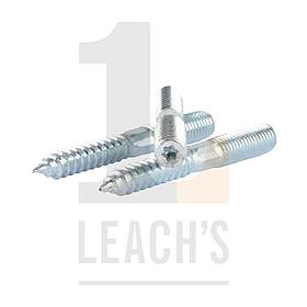 Wood M10 Screwbolt Stud Anchor - 80mm / М10 Деревянный анкерный болт-дюбель - 80мм