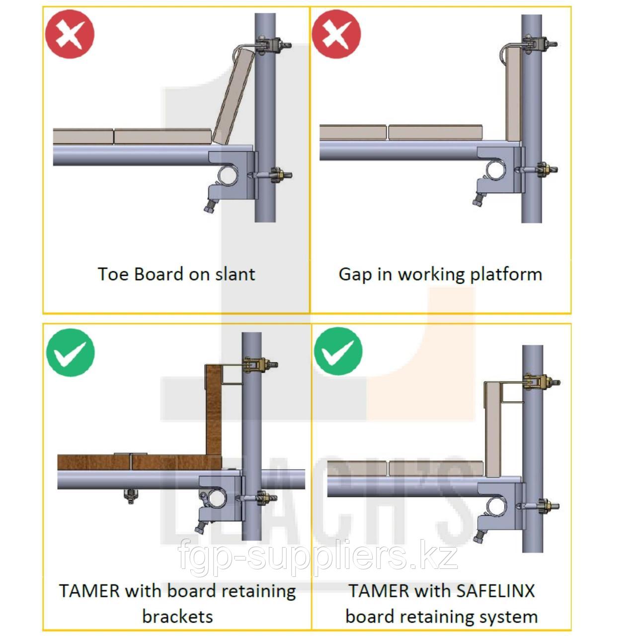Tamer Toe Board Scaffold Fitting / Tamer Крепеж для отбортовки подмости - фото 3 - id-p65538501