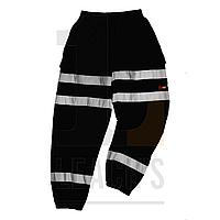 Hi Vis Jogging Bottoms Black / Черные сигнальные треники