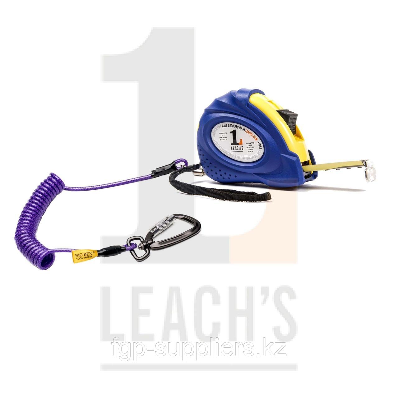 Tethered 5m Magnetic Tape Measure c/w Deluxe Green Tool Safety Rope with Locking Carabina / Привязанная 5м измерительная магнитная рулетка в/к Шнур - фото 2 - id-p65538702