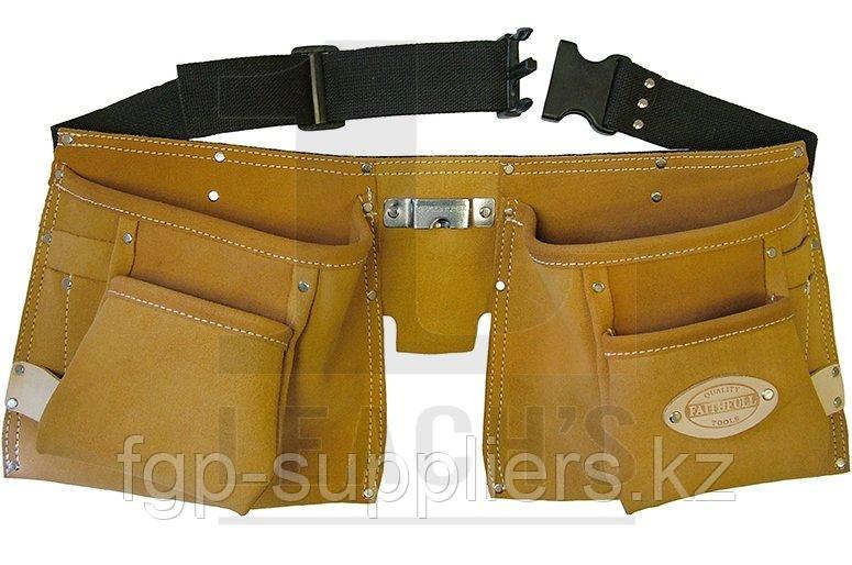 10 Pocket Double Tool & Nail Pouch / Пояная сумка для инстументов и гвоздей из 10 карманов - фото 1 - id-p65538737