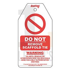 Tie Warning Tag (pack 50) / Предупредительная этикетка (в упаковке 50)