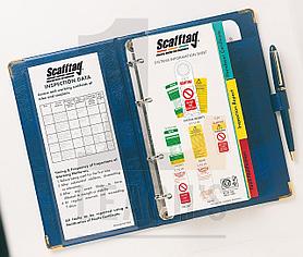 ScaffTag Record Blue Book / ScaffTag Журнал учета синего цвета