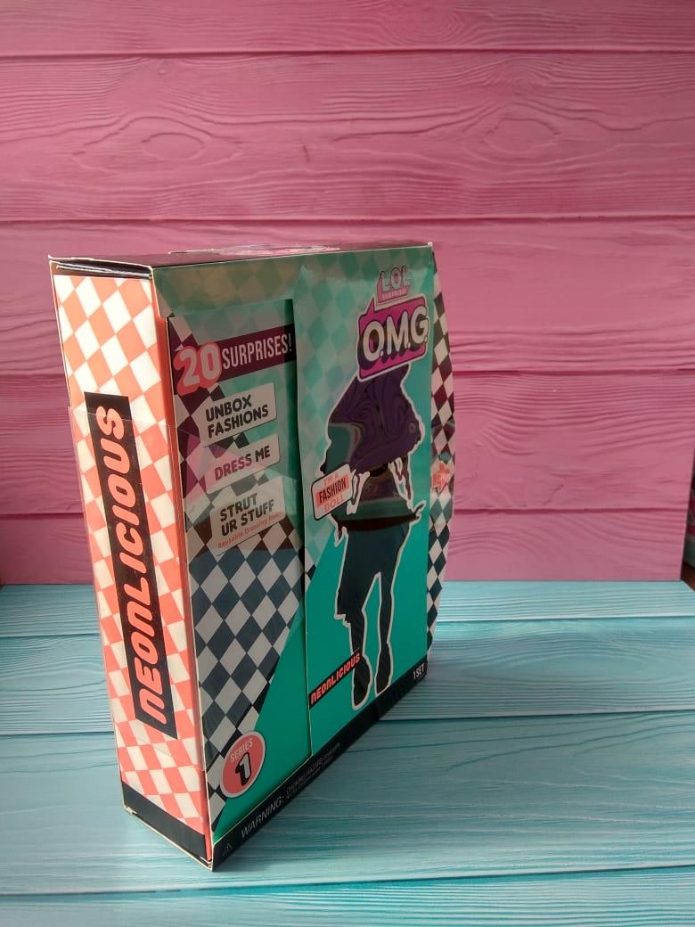 Кукла L.O.L Surprise! O.M.G. Fashion Neonlicious 30 см Большая кукла ЛОЛ Неон Люциус