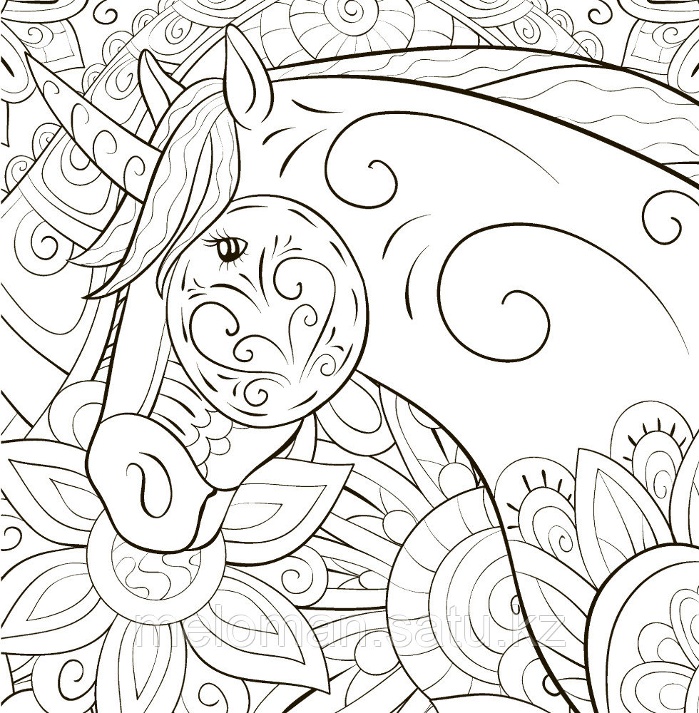 Единороги. Раскраска-антистресс для творчества и вдохновения (id 62089194)