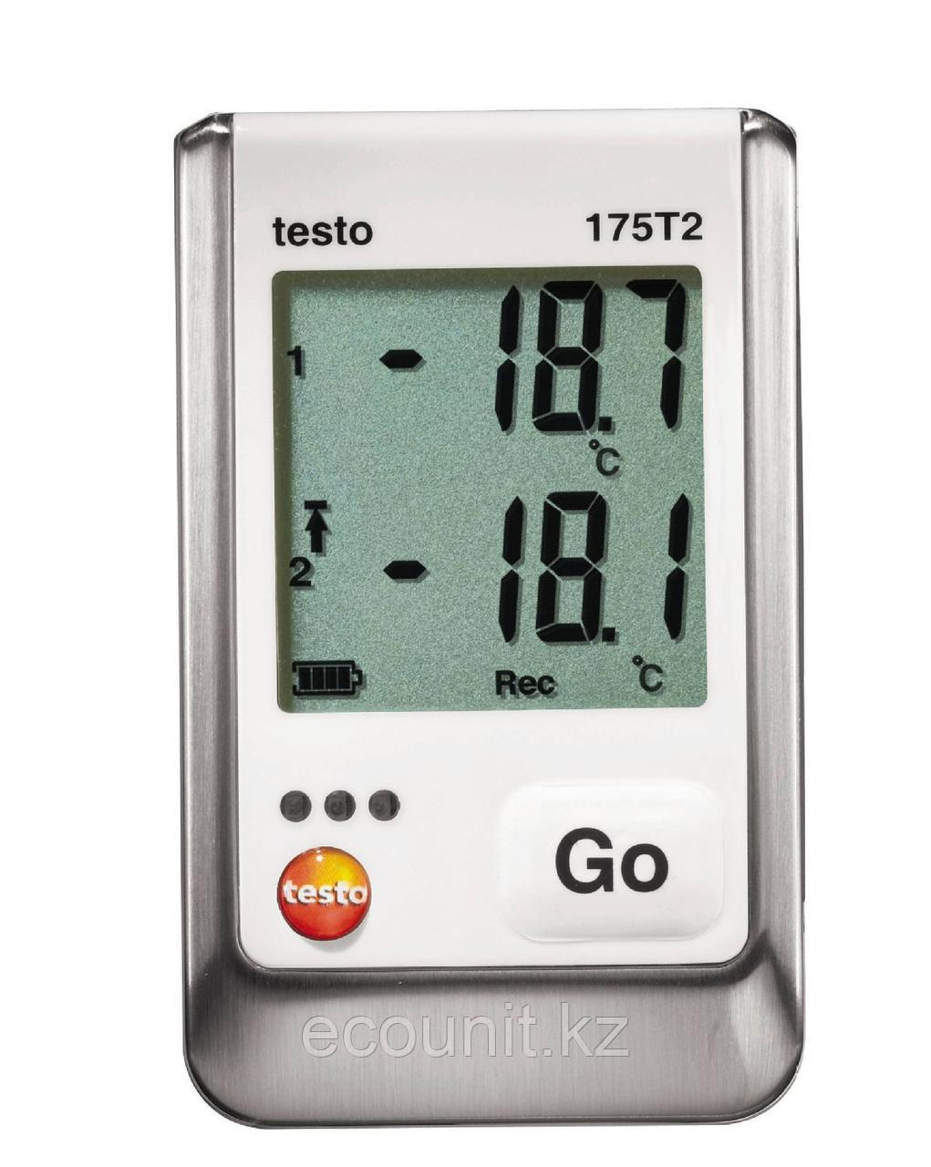 Testo Testo 175 T2 2х-канальный логгер данных температуры с внутренним сенсором (NTC) и разъемом для внешн - фото 1 - id-p65540080