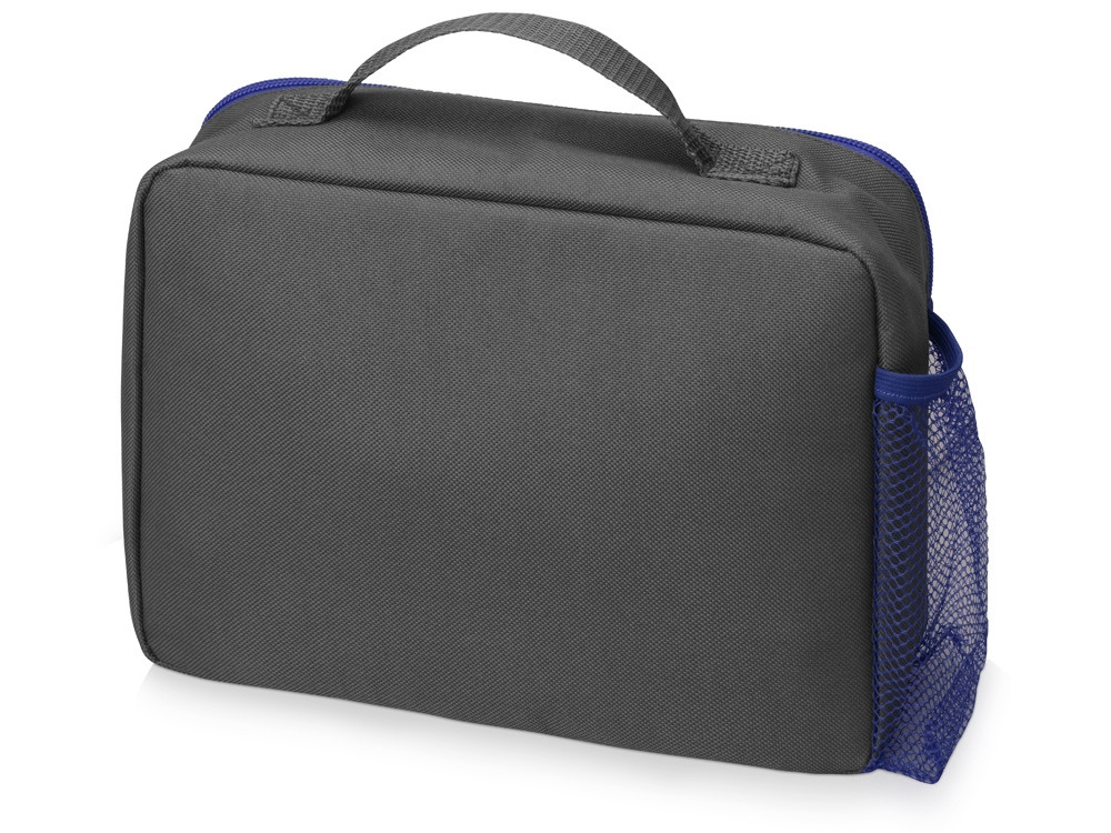Изотермическая сумка-холодильник Breeze для ланч-бокса, серый/синий - фото 3 - id-p65543605