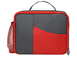 Изотермическая сумка-холодильник Breeze для ланч-бокса, серый/красный, фото 4