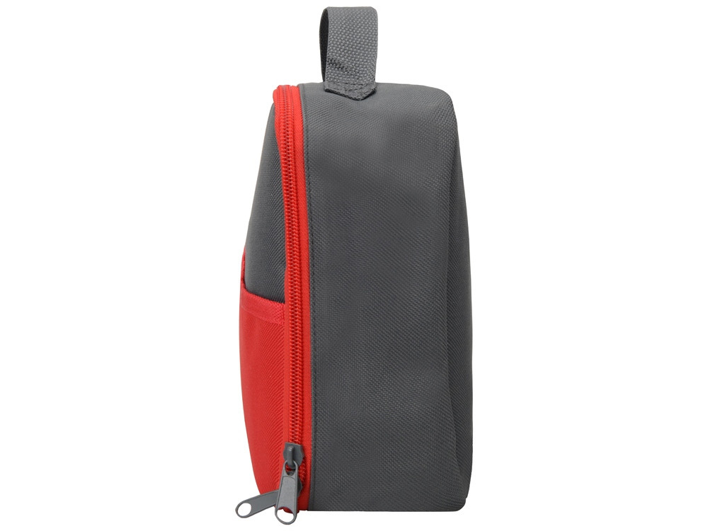 Изотермическая сумка-холодильник Breeze для ланч-бокса, серый/красный - фото 5 - id-p65543606