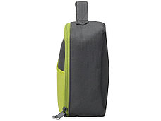 Изотермическая сумка-холодильник Breeze для ланч-бокса, серый/зел яблоко, фото 3