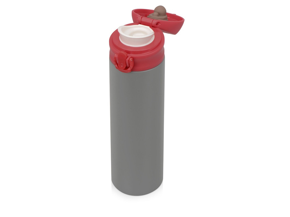 Вакуумная термокружка Хот 470мл, серый/красный - фото 2 - id-p65544052
