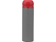 Вакуумная термокружка Хот 470мл, серый/красный, фото 2