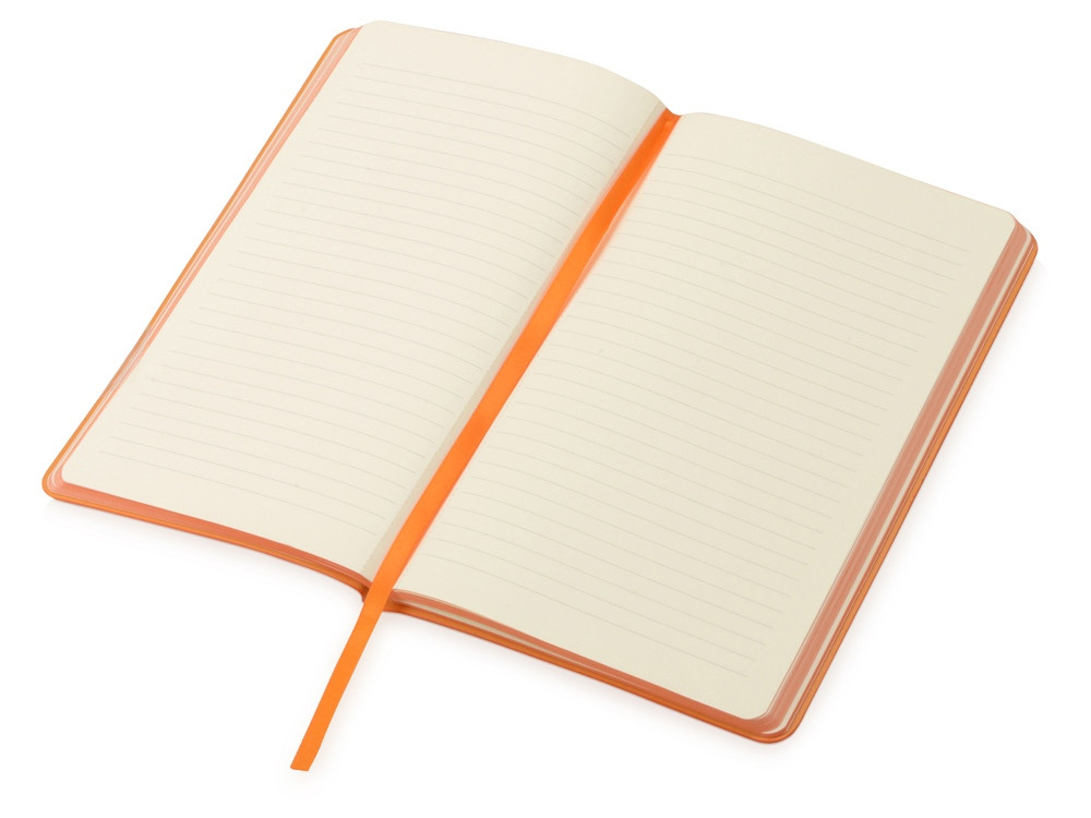Блокнот Notepeno 130x205 мм с тонированными линованными страницами, оранжевый - фото 3 - id-p65546990