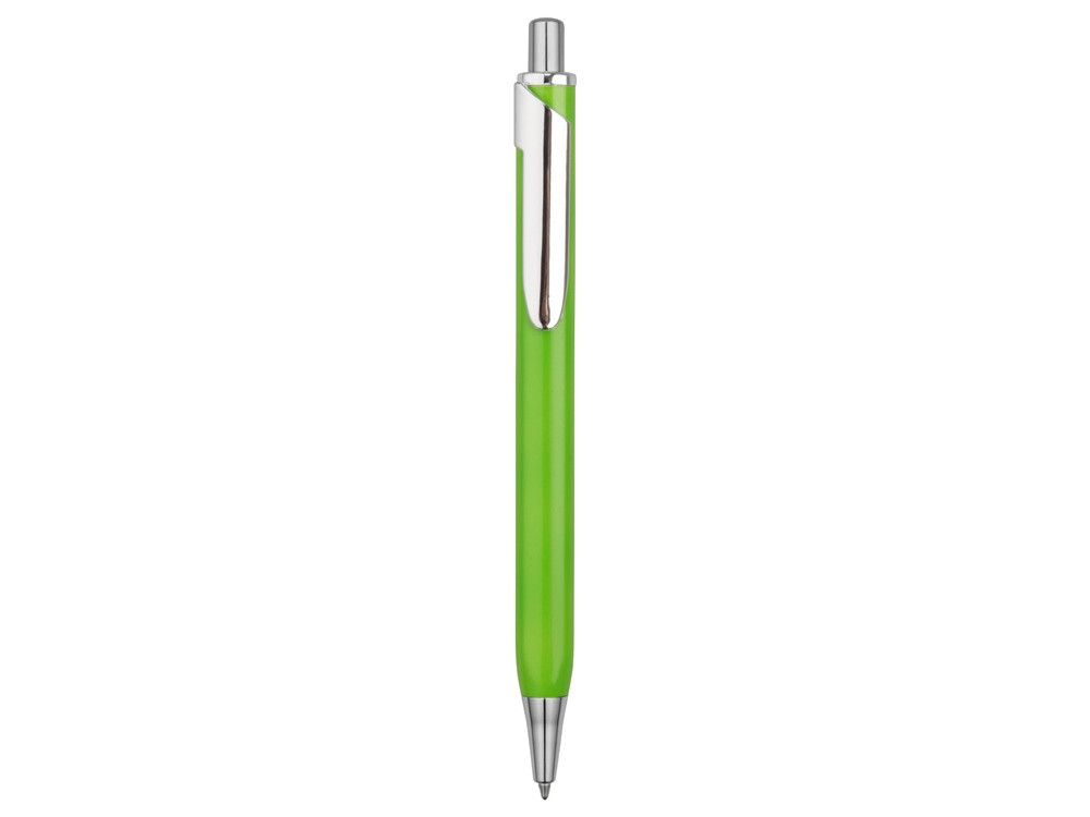 Ручка металлическая шариковая трехгранная Riddle, зеленое яблоко/серебристый - фото 2 - id-p65547004