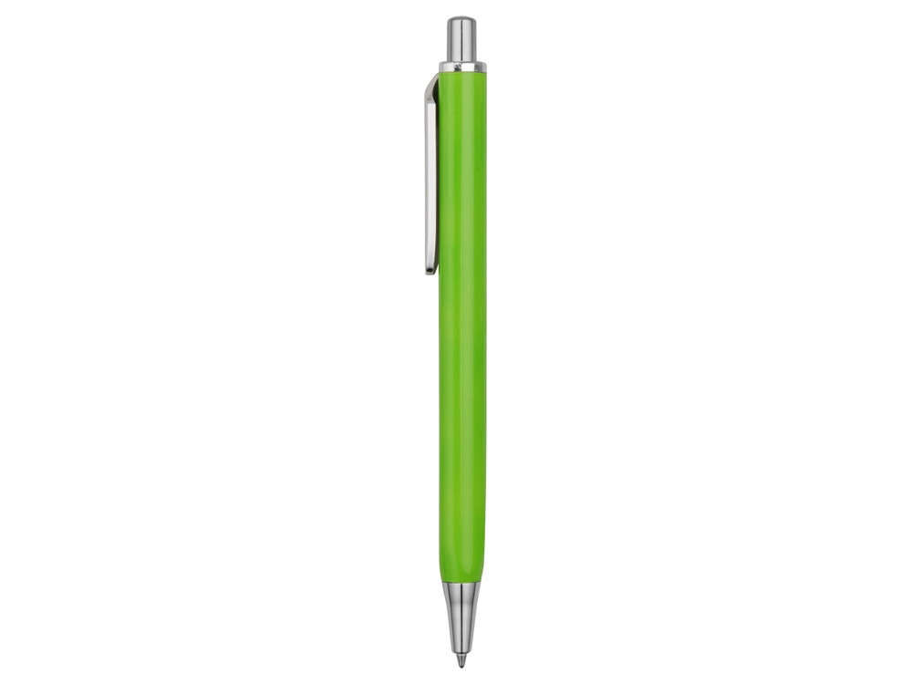 Ручка металлическая шариковая трехгранная Riddle, зеленое яблоко/серебристый - фото 3 - id-p65547004