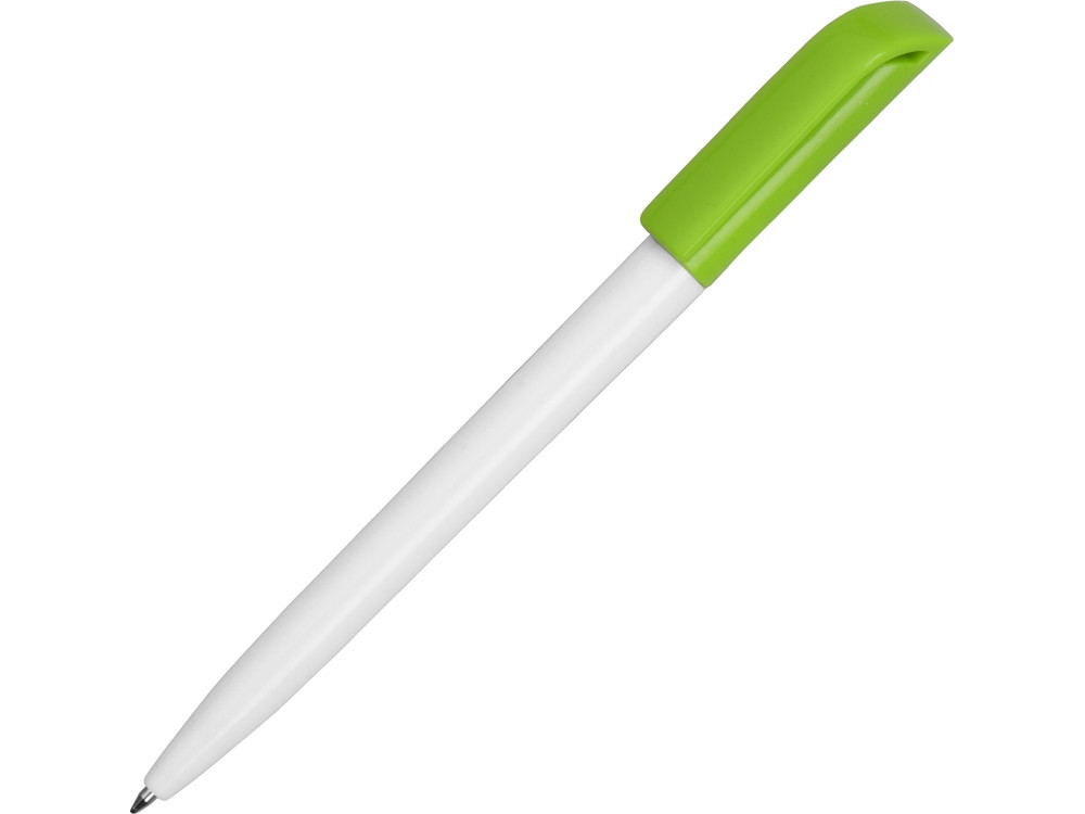 Ручка пластиковая шариковая Миллениум Color CLP, белый/зеленое яблоко - фото 1 - id-p65547139