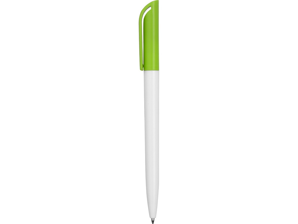 Ручка пластиковая шариковая Миллениум Color CLP, белый/зеленое яблоко - фото 3 - id-p65547139
