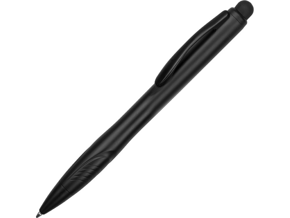 Ручка-стилус шариковая Light, черная с синей подсветкой - фото 2 - id-p65547173