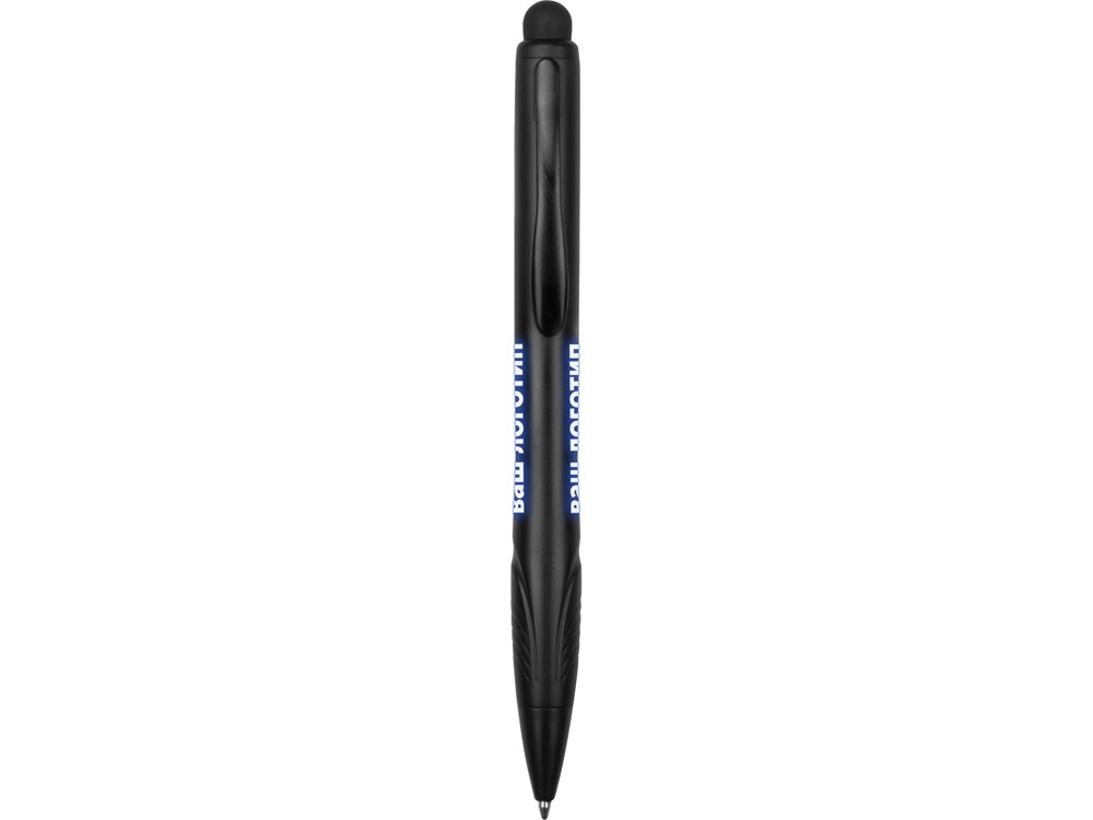 Ручка-стилус шариковая Light, черная с синей подсветкой - фото 4 - id-p65547173