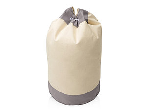 Рюкзак-мешок Indiana хлопковый, 180гр, натуральный/серый, фото 2