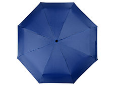 Зонт складной Columbus, механический, 3 сложения, с чехлом, кл. синий, фото 3