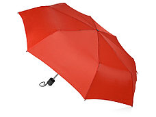 Зонт складной Columbus, механический, 3 сложения, с чехлом, красный, фото 2