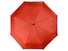 Зонт складной Columbus, механический, 3 сложения, с чехлом, красный, фото 3
