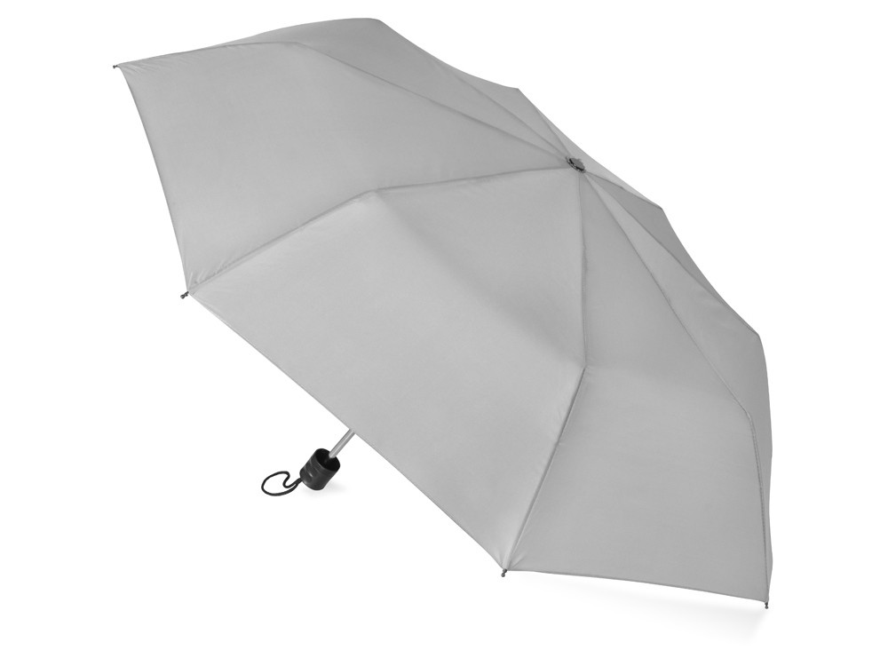 Зонт складной Columbus, механический, 3 сложения, с чехлом, серый - фото 2 - id-p65547761
