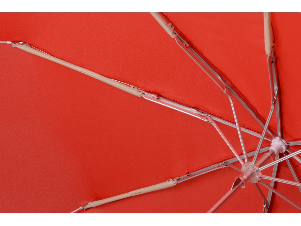 Зонт складной Tempe, механический, 3 сложения, с чехлом, красный - фото 7 - id-p65547764