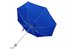 Зонт складной Tempe, механический, 3 сложения, с чехлом, синий, фото 3